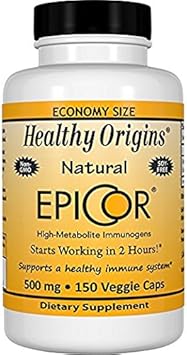 Healthy Origins EpiCor (Clinically Proven Immune Support) 500 mg, 1Pack (150 Vcap Each )