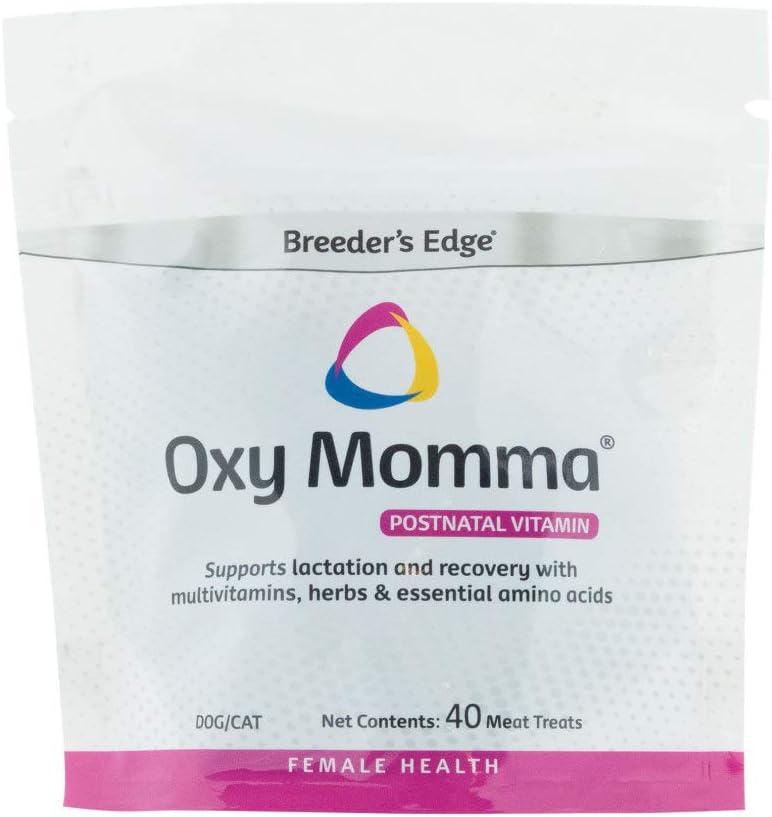 Revival Animal Health Breeder's Edge Oxy Momma- Nursing & Recovery Supplement- 40ct Meat Treats (Packaging May Vary)