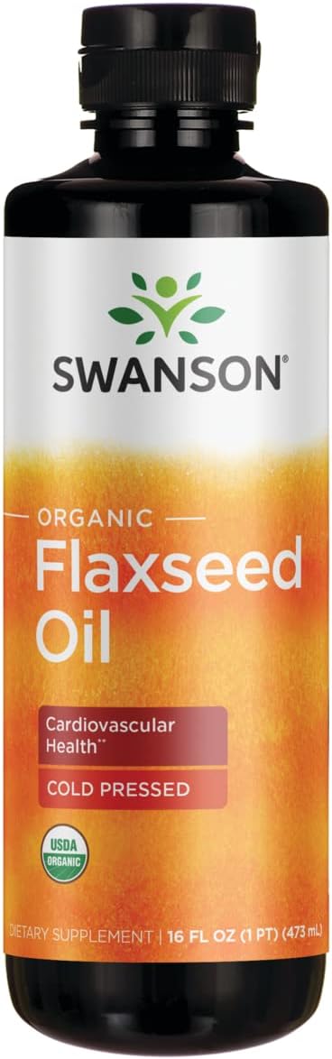 Swanson Flaxseed Oil (Omegatru) 16 fl Ounce (1 pt) (473 ml) Liquid