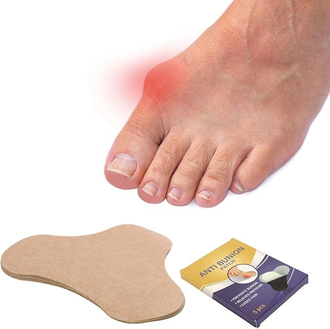 Bunion Pain Relief and Correction Patches - Long-Lasting Comfort for Foot Swelling, Soothing and Supportive Foot Care(5patches)