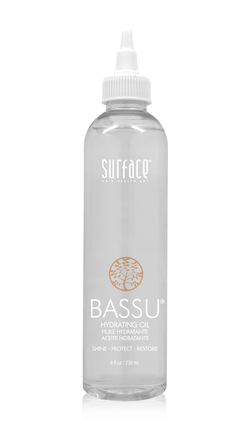 Surface Hair Bassu Hydrating Oil, Intensify Shine, Protect, Brighten Color And Condition, 8 Fl. Oz