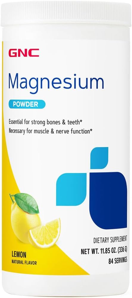 Gnc Magnesium - Lemon - 11.85Oz. (84 Servings)