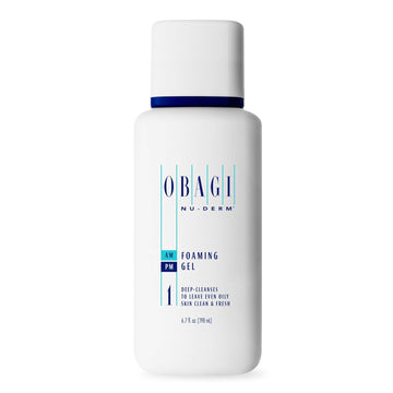 Obagi Nu-Derm Foaming Gel for Face – Hydrating Cleanser With Aloe Vera – Foaming Facial Cleanser – Lightweight Face Cleanser – Skincare Product for Smooth Skin - Deep-Cleansing Formula - 6.7fl oz
