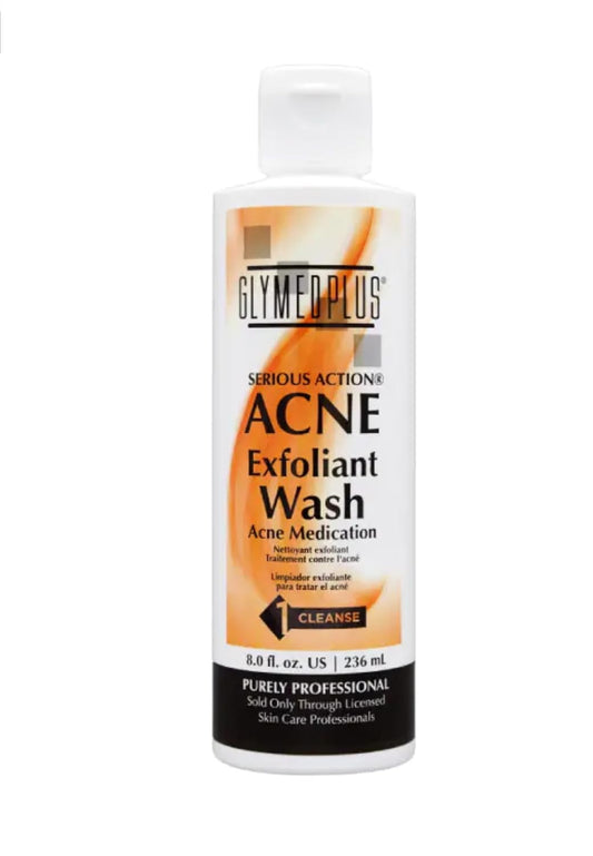 Glymed Plus Serious Action Skin Exfoliant Wash - 8 Oz. : Beauty & Personal Care