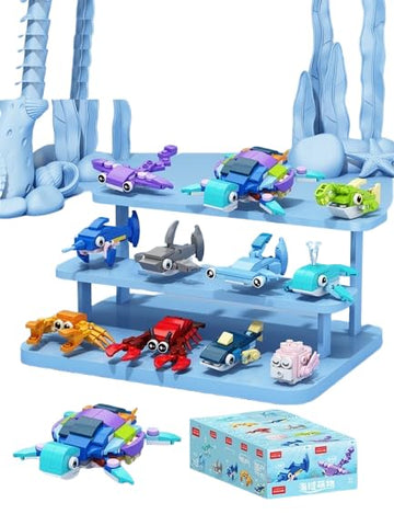 Assembling Building Blocks - Cute Pet Farm, Jurassic, Insect World, Sea Cute Animals, Bird Paradise | Educational Toys & Birthday Gift for Kids