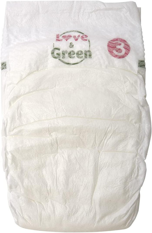 Love & Green Ecological Nappies, 1 Pack Of 52 Nappies