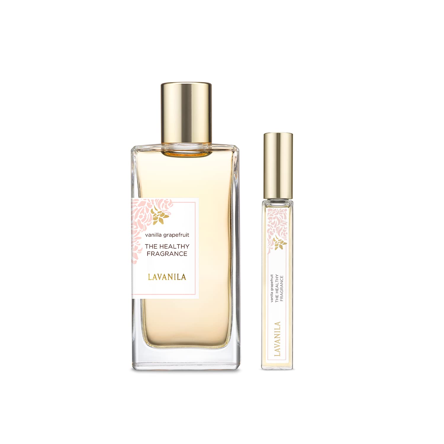 Lavanila - The Healthy Fragrance Clean And Natural, Vanilla Grapefruit Perfume Set (1.7 Oz. + 0.34 Oz.)