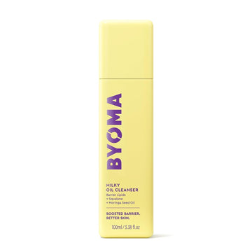 Byoma Milky Oil Cleanser - Hydrating Facial Cleanser For Skin Barrier Repair - Tri-Ceramide Face Wash For Sensitive Skin & All Skin Types - Deeply Hydrated Skin, No Oily Residue - 3.38 Fl Oz
