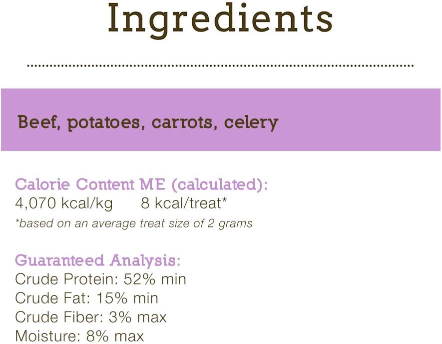 Herbsmith Smiling Dog Treats – Freeze Dried Raw Beef, Potatoes, Carrots & Celery – That’S 100% It – 2.5 Ounce : Pet Snack Treats : Pet Supplies