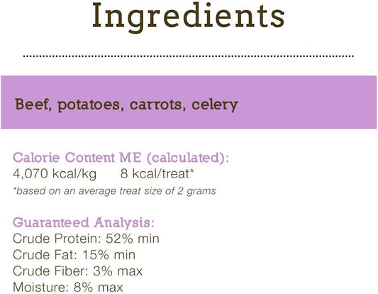 Herbsmith Smiling Dog Treats – Freeze Dried Raw Rabbit & Duck, Broccoli & Cranberries – That’S 100% It – 2.5 Ounce