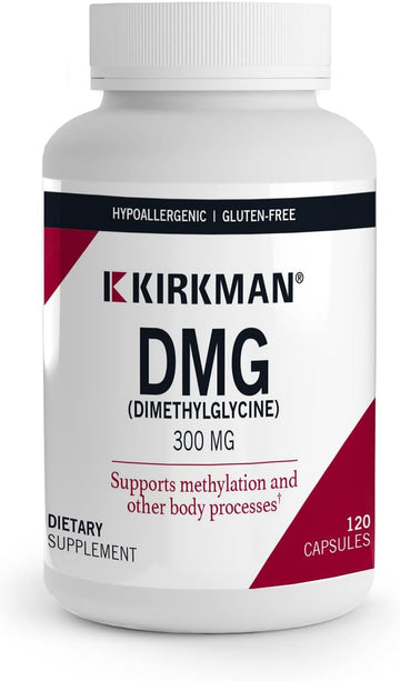 Kirkman - Dmg (Dimethylglycine) 300 Mg - 120 Capsules - High Potency - Supports Methylation - Hypoallergenic