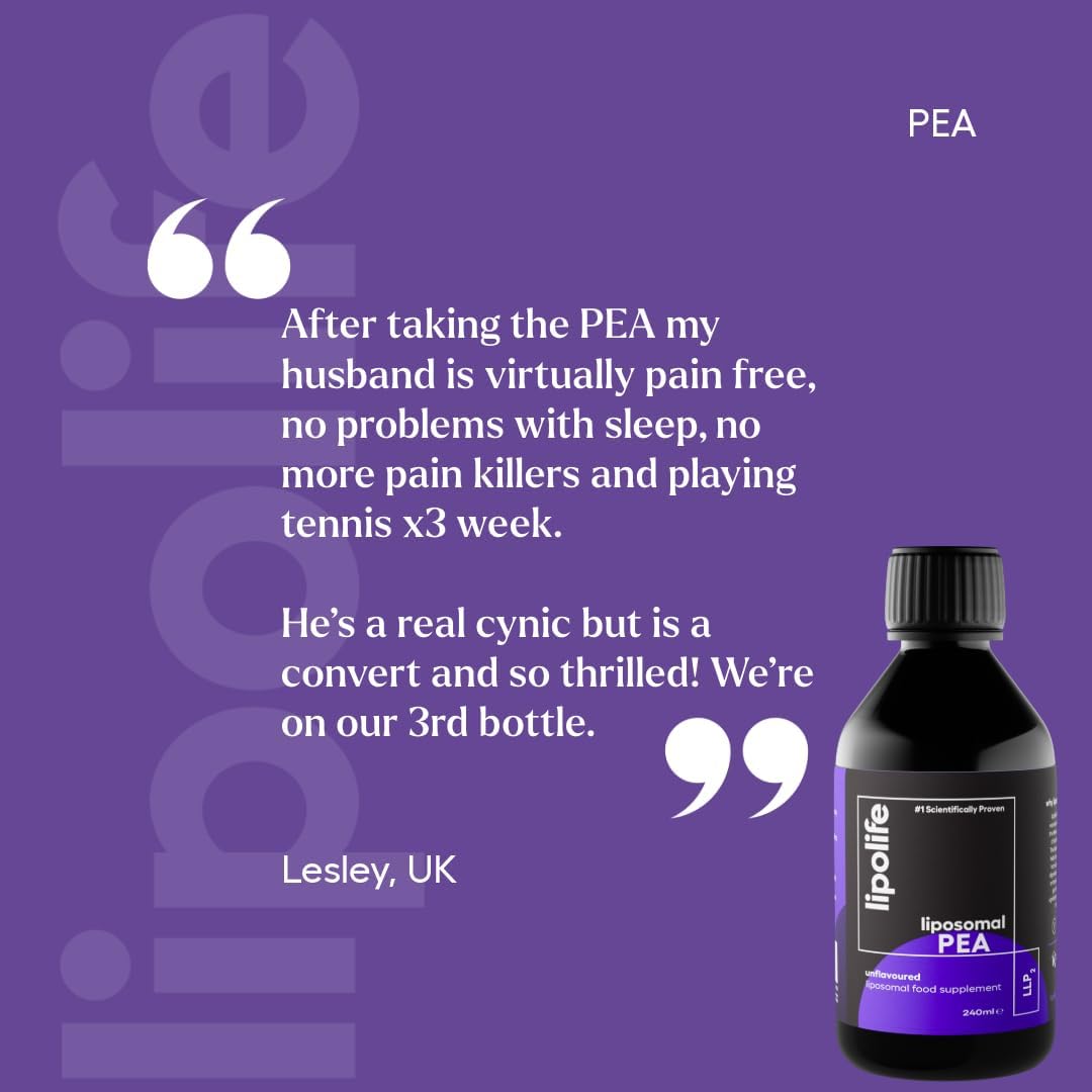 liposomal Pea Palmitoylethanolamide Levagen+ lipolife LLP2 | High Strength | Enhanced Bioavailability | 48 Days Supply | Cognitive Health, Muscle Recovery | Helps Reduce Joint Pain and Inflammation : Amazon.co.uk: Health & Personal Care