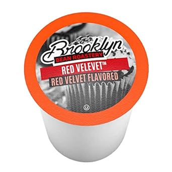 Brooklyn Beans Red Velvet Coffee Pods - Compatible With Keurig 2.0 K Cup Brewers, 40 Count, Dessert-Inspired Red Velvet Flavored