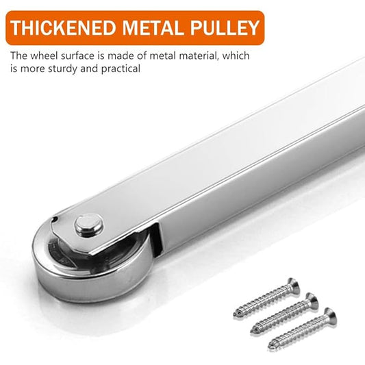 Automatic Door Closer with Adjustable Spring – Heavy-Duty Fire Door Coordinator for Double Doors | Smooth & Controlled Closure with Metal Wheels