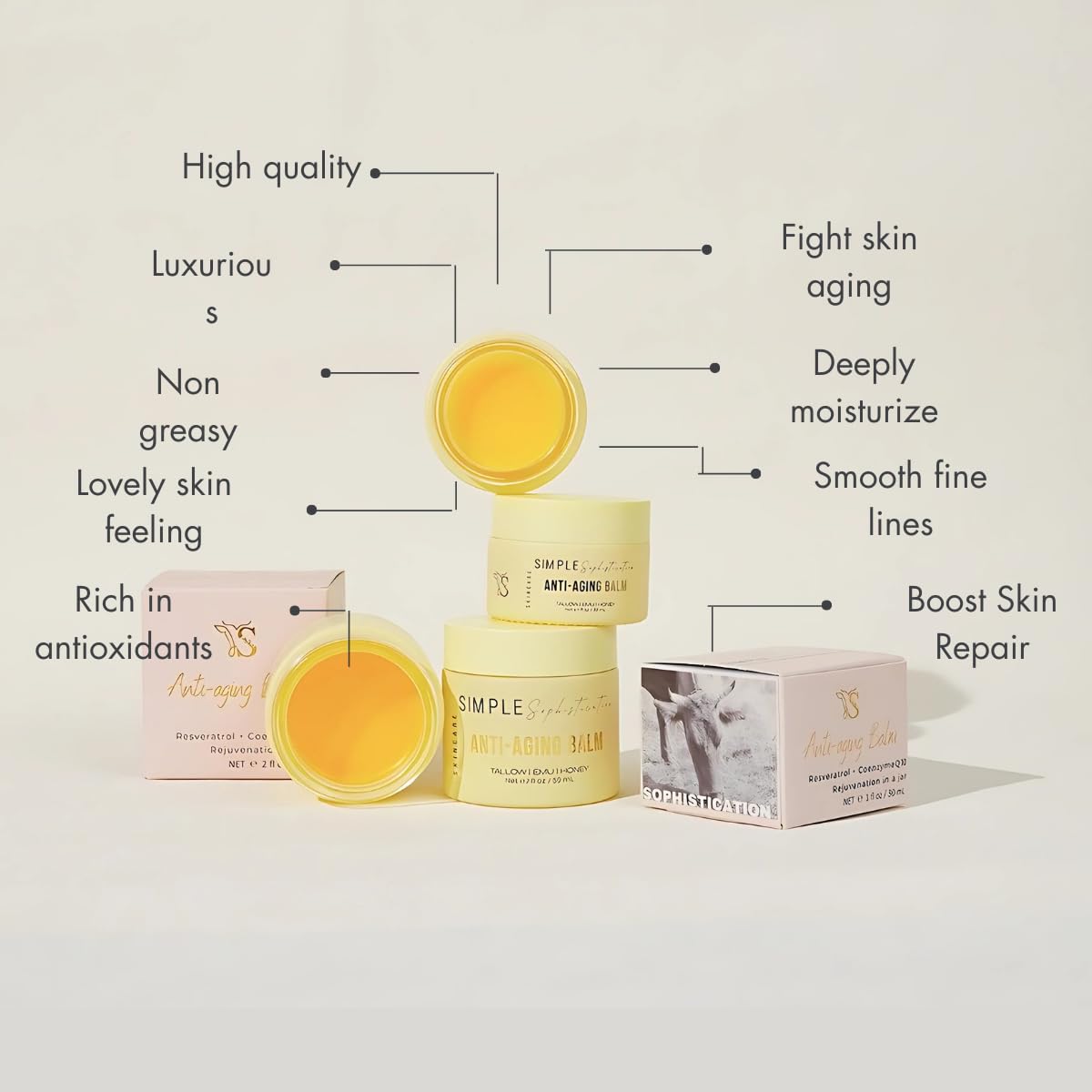 Tallow | Emu | Honey Balms - Grass-Fed Beef Tallow With Coq10, Resveratrol, Vitamin C, Black Seed, Sea Buckthorn, Elderberry, Castor Oils, Emu Oil, Manuka Honey - Anti-Aging Balm-Made In Usa : Beauty & Personal Care