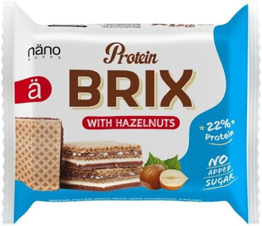 Nanosupps Protein Brix (24X25G) Hazelnut - Functional Food - Protein Snacks