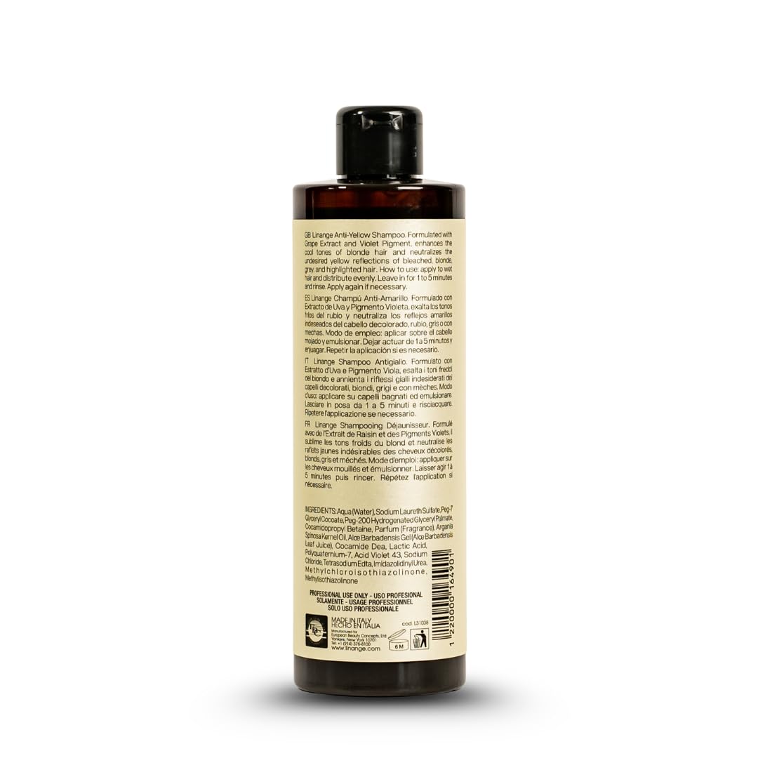 Anti Yellow Shampoo With Grape Extract And Violet Pigment, 16.9 Oz
