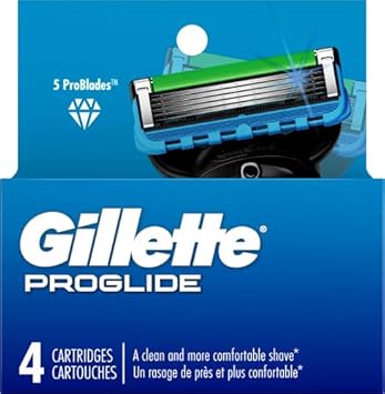 Gillette Proglide Razor Refills For Men, 4 Razor Blade Refills