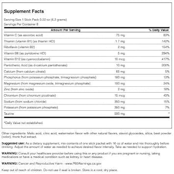 Swanson Simply Hydrate Electrolyte Mix - Sugar-Free Watermelon Flavor - 8 Packets | Advanced Electrolyte Blend | Convenient On-The-Go Solution