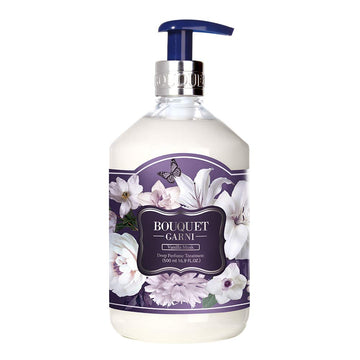 Boquet Garni Treatment Vanilla Musk - Long Lasting Fragrance Natural Hair Conditioner - Natrual Surfactant Giving Soft And Soothing Cleansing To Scalp And Hair - Argan Oil, Protein, Amino - 16.9 Fl Oz