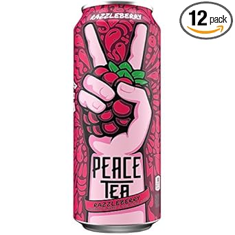 Peace Tea Razzleberry Sweet Iced Tea Drinks, 23 Fl Oz (Pack Of 12)