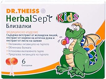 Dr. Theiss Herbal Sept Kids-6 Lollipops For Children