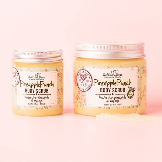 Bella & Bear Pineapple Body Scrub Exfoliator - Vegan (6.7Oz)