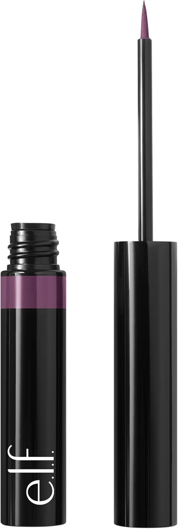 E.L.F. H2O Proof Inkwell Eyeliner Pen, High-Pigment, Waterproof Liquid Eyeliner, Delivers A Matte Finish, Vegan & Cruelty-Free, Sugarplum
