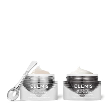 Elemis Ultra Smart Pro-Collagen Eye Treatment Duo | Day & Night Treament System And Tool Rejuvenates, Smoothes, And Tightens The Eye Contour | 10 Ml