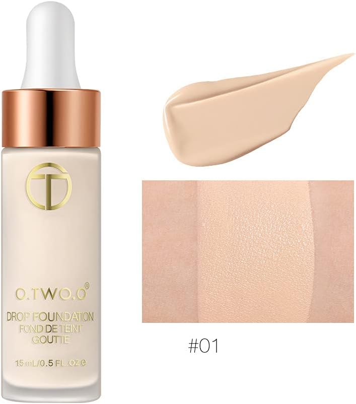 O.Two.O Light Breathable Dropper Liquid Foundation, Natural Brightening, Moisturizing And Makeup Bb Cream Makeup. (9122-1)