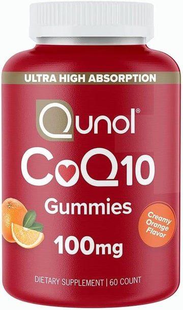 CoQ10 Gummies by Qunol, 100 mg, Delicious Gummy Supplements, Helps Support Heart Health, 60 ct