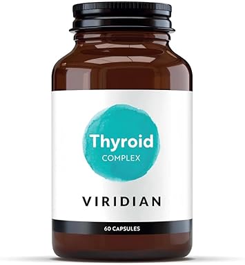 Viridian - Thyroid Complex - 60 Caps | Iodine & Selenium With Zinc, Vitamin A, Iron & B Vitamins | Normal Thyroid Function, Reduction Of Tiredness & Fatigue | Nutritionist Formulated