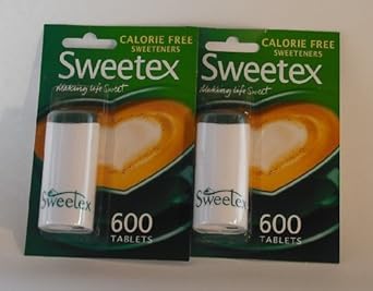 Sweetex Sweetners 2 X 600 Tablets By Sweetex