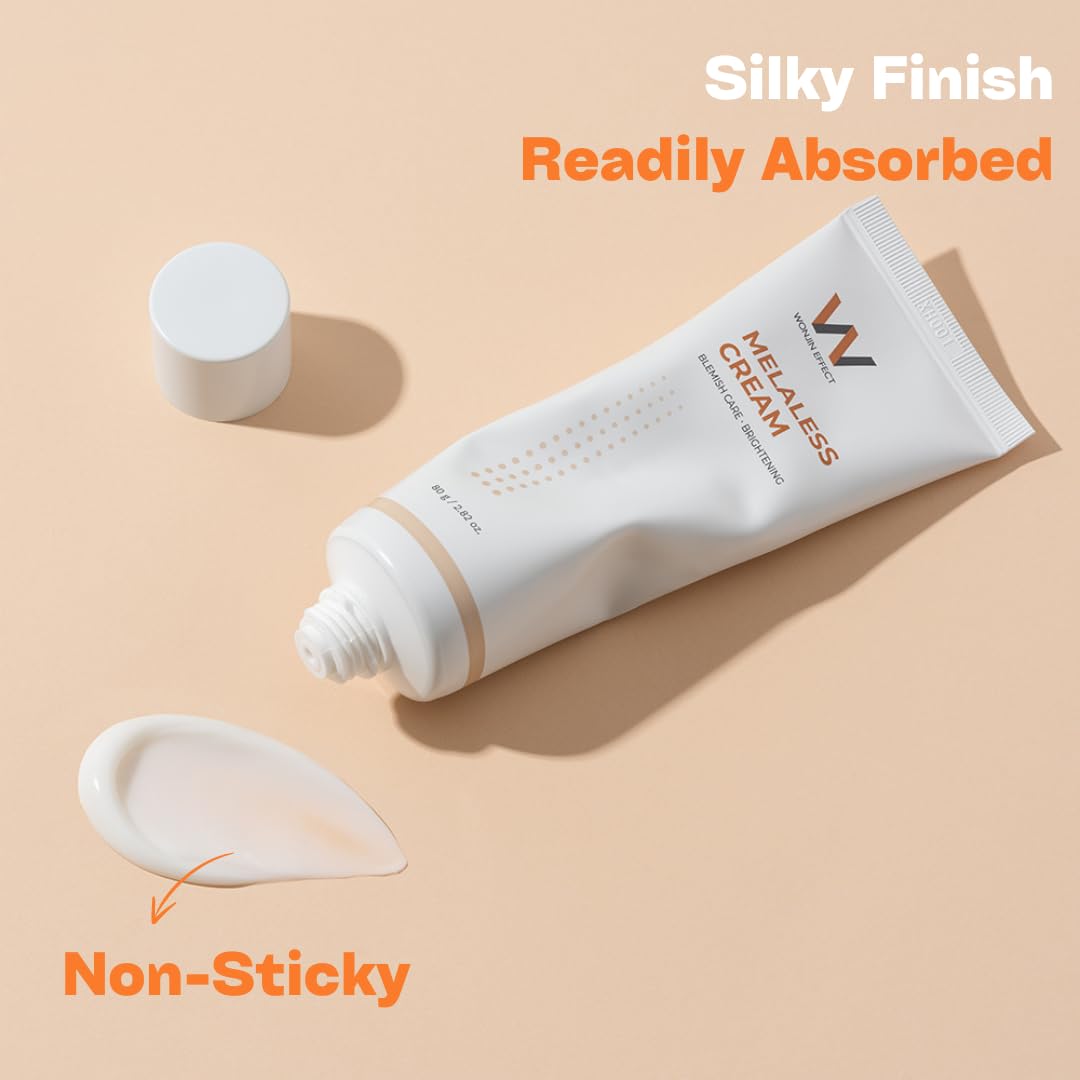 Wonjin Effect Melaless Cream 2.82 Fl Oz, Facial Moisturizer, Dark Spot Care, Dull Skin, Skin Radiance, Niacinamide, Vitamin C, Glutathione, Kbeauty : Beauty & Personal Care