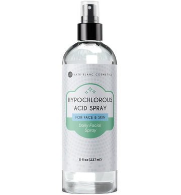 Kate Blanc Cosmetics Hypochlorous Acid Spray For Face And Skin. Gentle Facial Cleanser For Acne-Prone & Sensitive Skin With .02% Hocl (8Oz)