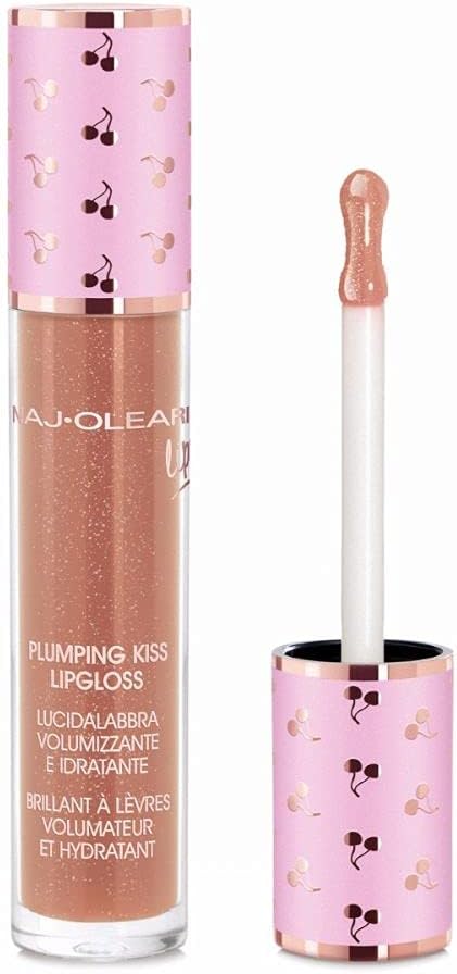 Naj-Oleari Plumping Kiss Lipgloss Lipstick Make-Up Face 06 Caramel Perlato