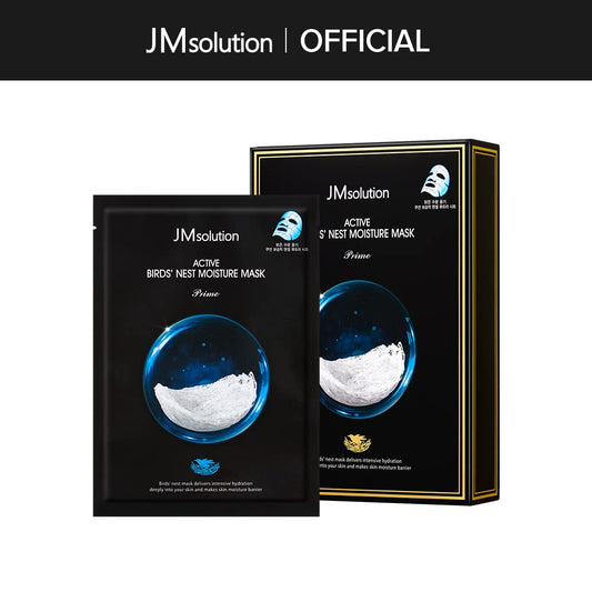 Jmsolution Bird Nest Mask - Korean Skincare Facial Mask-10 Sheets For All Skin Types - Moisture (Bird Nest)-Korean Skin Care