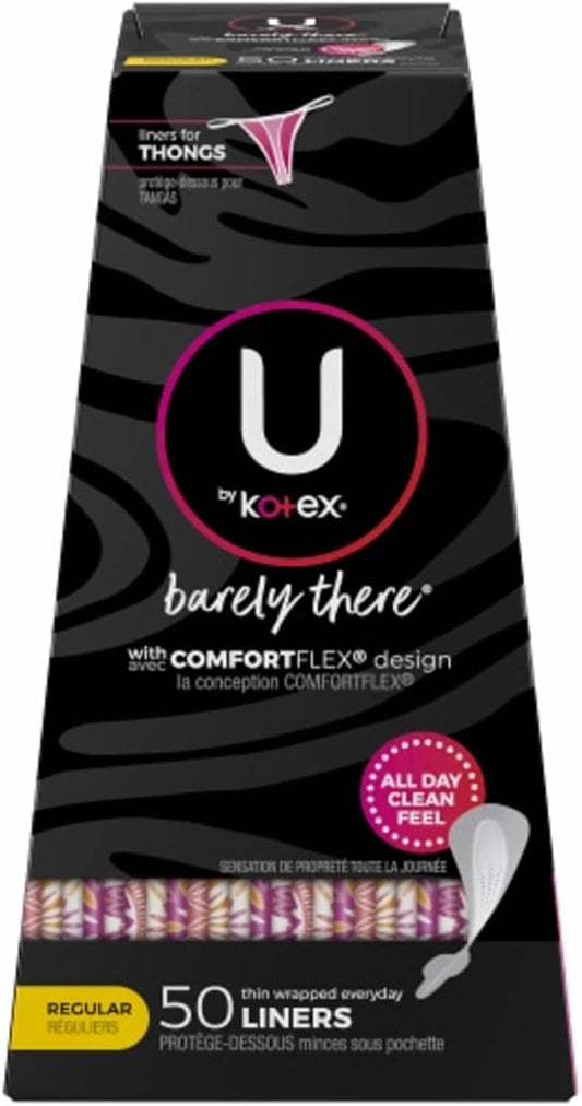 Kotex Barely There Thong Liners 50 Count (Pack of 4)