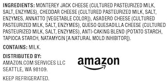 Amazon Brand - Happy Belly Shredded Mexican Four Cheese Blend, 8 oz