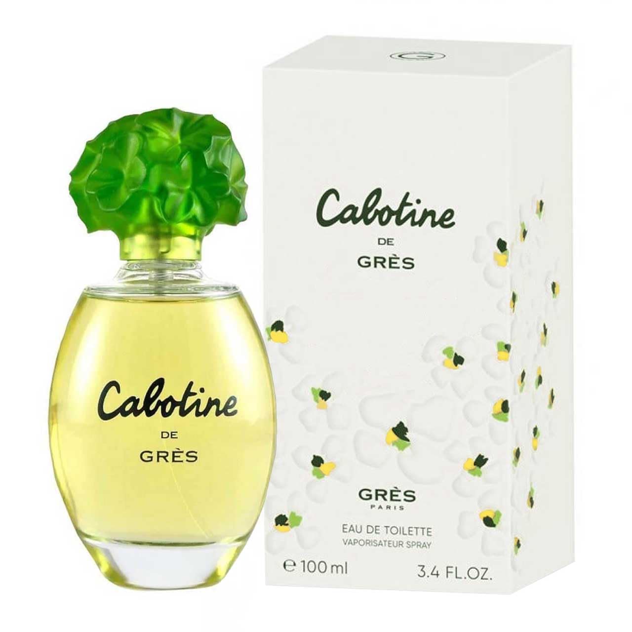 Gres Cabotine Women Eau De Toilette Spray, 3.4 Ounce, White