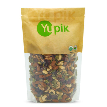 Yupik Organic Protein Boost Trail Mix, 2.2 Lb, A Mix Of Cashews, Almonds, Pumpkin Seeds, Walnut, Cranberries, Pack Of 1