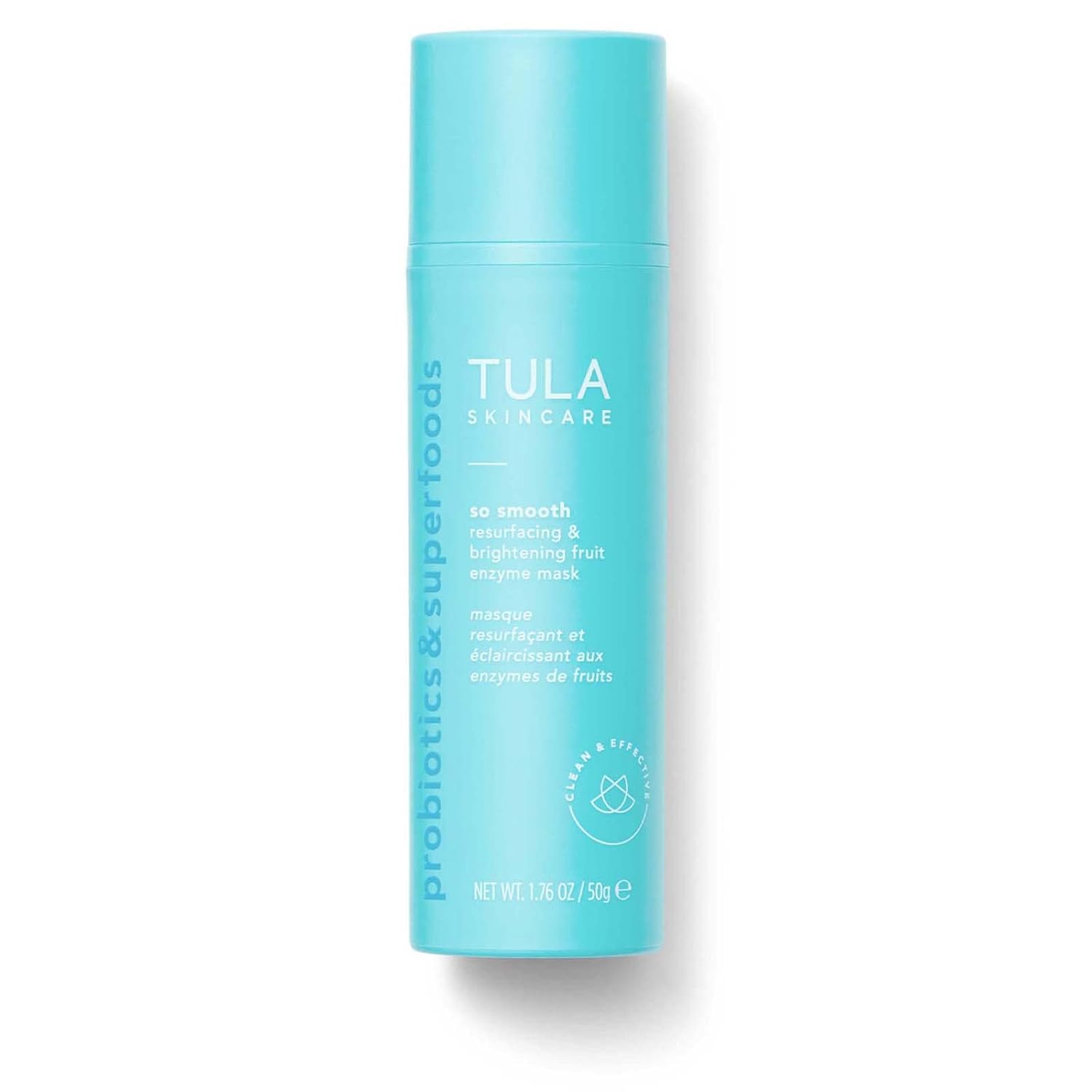 Tula Skin Care So Smooth Resurfacing & Brightening Fruit Enzyme Mask - Face Mask To Smooth And Brighten Skin, Evens The Look Of Skin Tone, 1.76 Oz