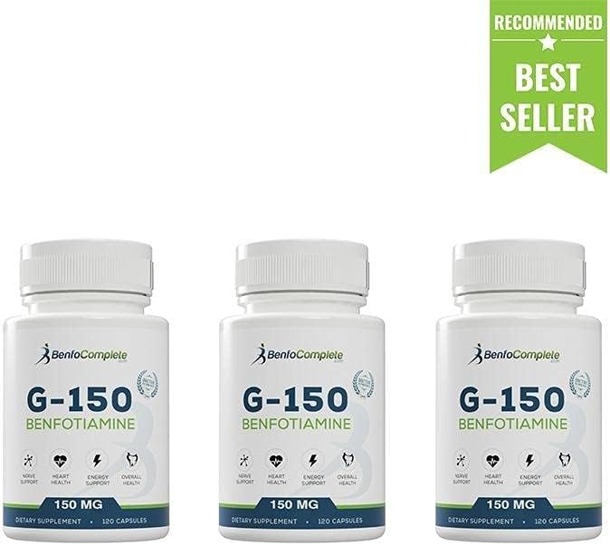 Benfotiamine 150Mg 120 Gelatin Capsules Per Bottle