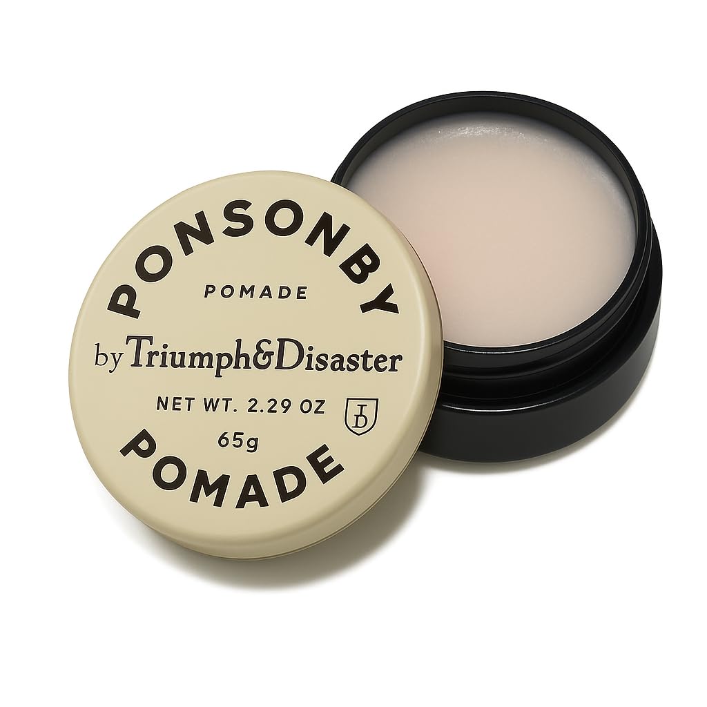Triumph & Disaster Ponsonby Pomade – Medium Hold Hair Wax For Men And Women, High Shine, Non-Greasy Finish, 65G – Fine To Thick Hair