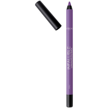 L'Oreal Paris Makeup Infallible Pro-Last Pencil Eyeliner, Waterproof And Smudge-Resistant, Glides On Easily To Create Any Look, Purple, 0.042 Oz