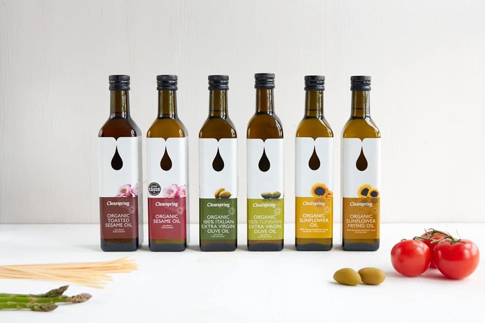 Clearspring Organic Sunflower Frying Oil (500 ml) : Amazon.co.uk: Grocery