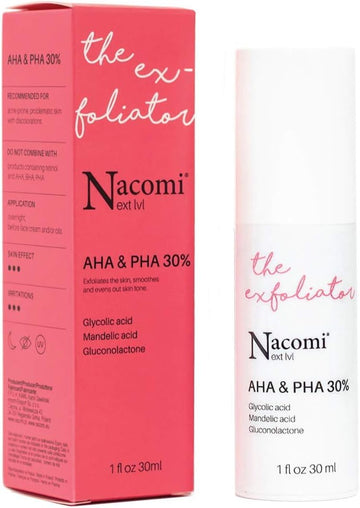 Nacomi Acid Peeling Aha Pha 30% 30 Ml Exfoliating The Stratum Corneum, Smooths And Balances Skin Tone