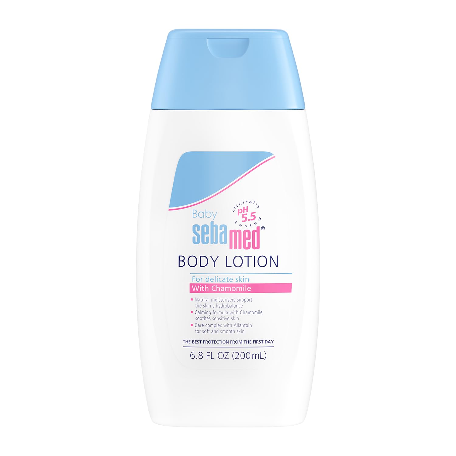 Sebamed Baby Lotion pH 5.5 Ultra Mild Dermatologist Recommended Moisturizer for Sensitive Skin and Delicate Skin 6.8 Fluid Ounces (200 Milliliters)