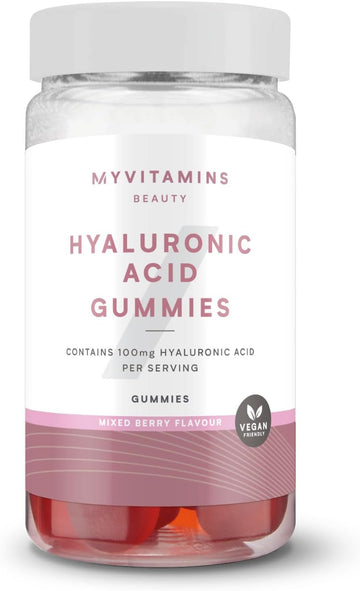 Myprotein Hyaluronic Acid Gummies - 100Mg Hyaluronic Acid Per Serving - Supports Skin Hydration, Elasticity & Overall Skin Health - Delicious Mixed Berry Flavour - 60 Gummies
