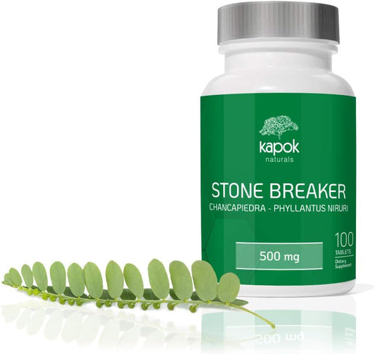 Kapok Naturals - Stone Breaker Chanca Piedra 500mg Tablets - Kidney Stone Breaker & Gallstone Dissolver - Chanca Piedra Stone Breaker (100 Pills per Bottle)